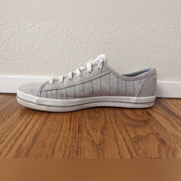 Keds Women's Kickstart Chambray Stripe Linen Sneaker - Picture 4 of 7
